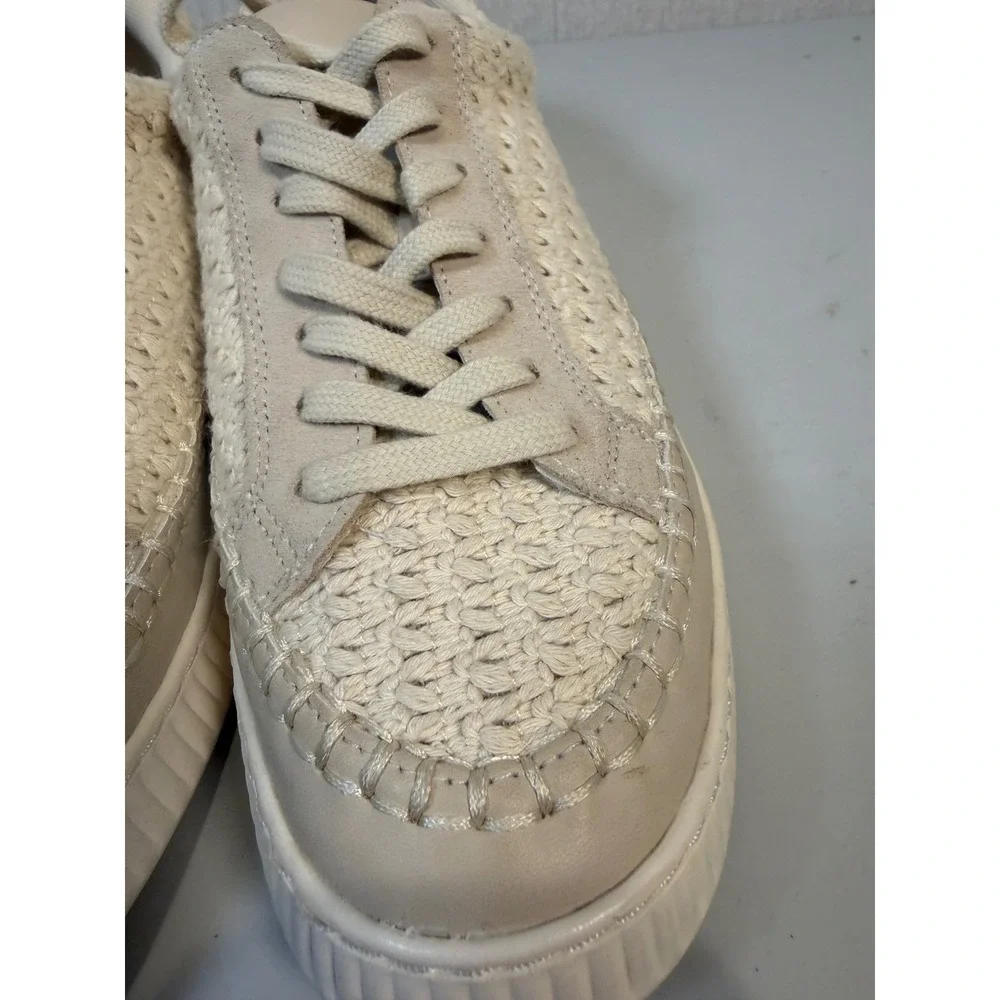 Dolce Vita Nicona Women's Fashion‎ Sneakers Sandstone Knit Size 9.5